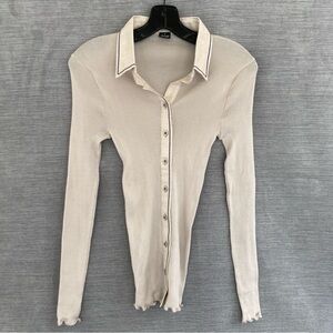 Oscalito Ribbed Longsleeve Biege